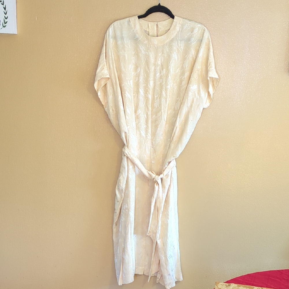 Nicole Miller Silk Dress in Cream